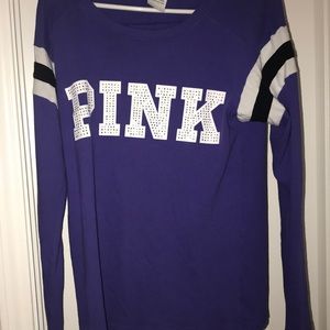 A purple pink long sleeve t-shirt